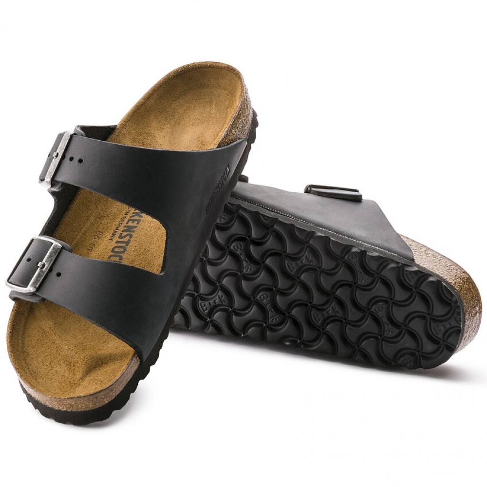 birkenstockarizonablackwaxyleathernormalvidde 33