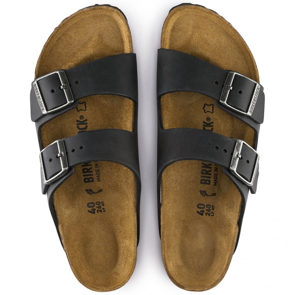 birkenstockarizonablackwaxyleathernormalvidde 36